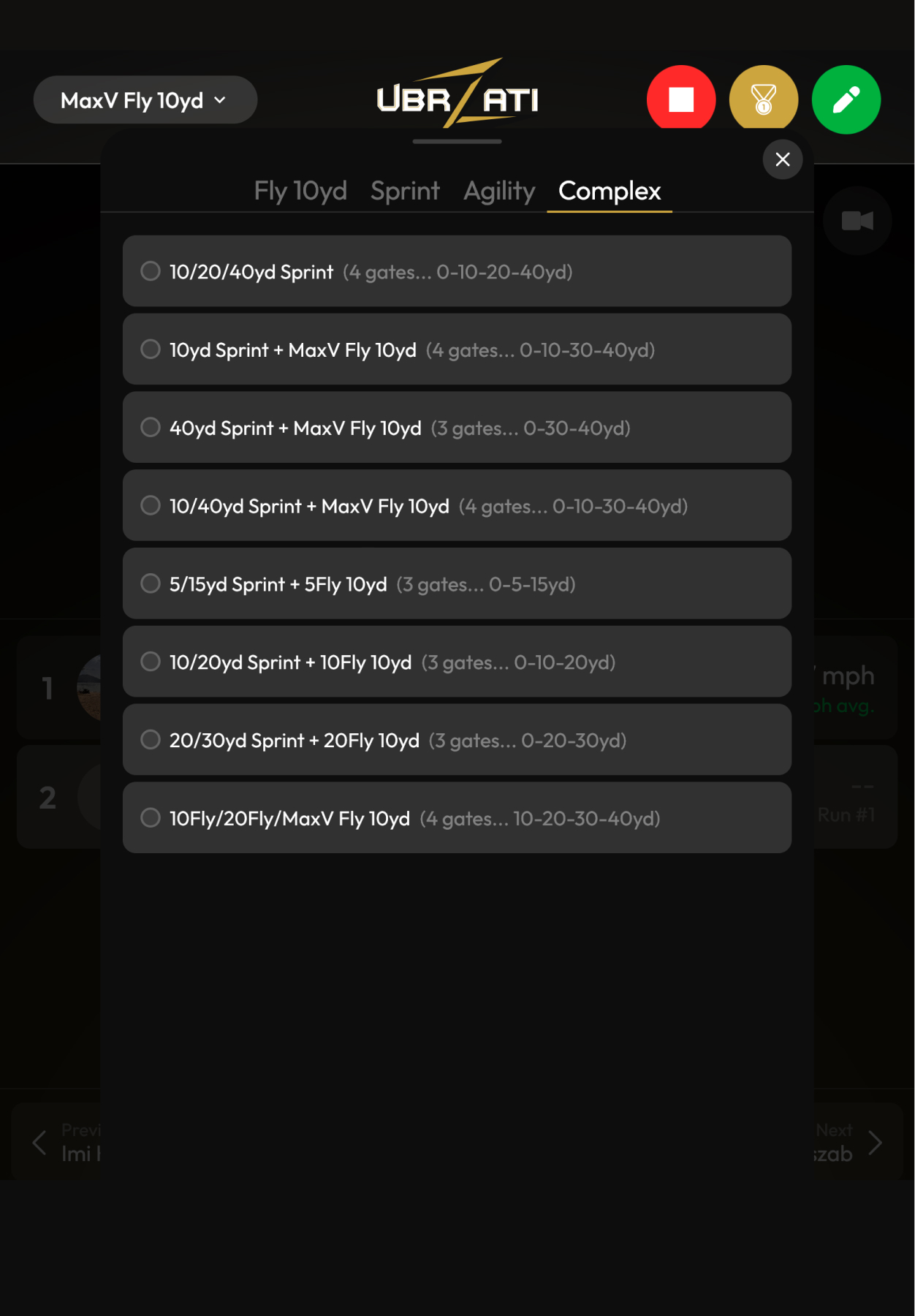 ZmetricZ app screen 2